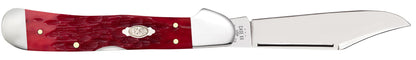 Case Knives Peach Seed Jig Dark Red Bone CS CopperLock® Knife