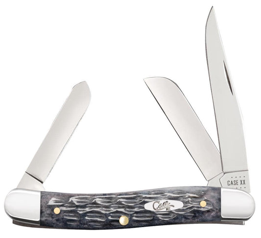 Case Knives Pocket Worn® Crandall Jig Gray Bone Medium Stockman Knife