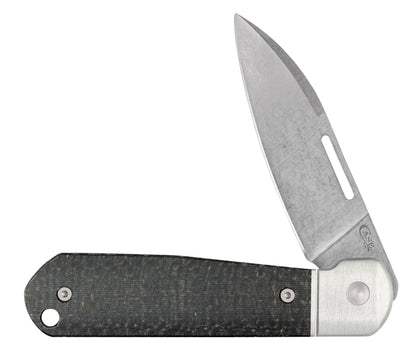 Case Knives Smooth Black Burlap Micarta® Highbanks® Knife