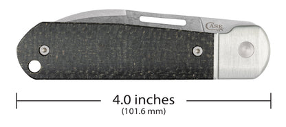 Case Knives Smooth Black Burlap Micarta® Highbanks® Knife