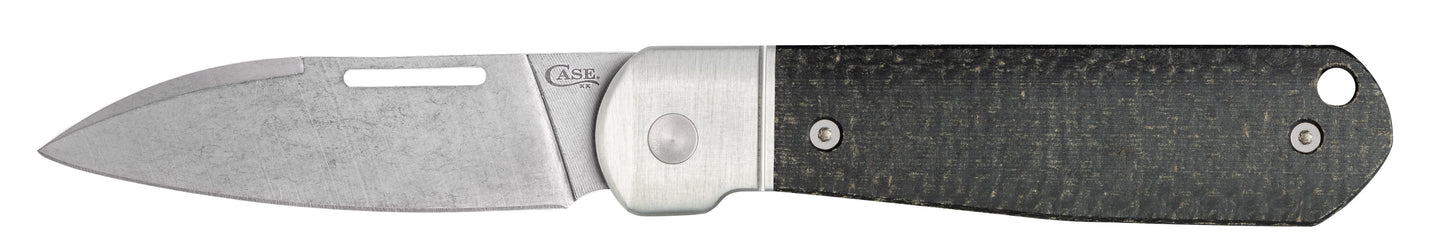 Case Knives Smooth Black Burlap Micarta® Highbanks® Knife
