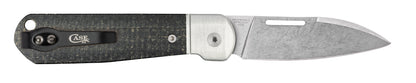 Case Knives Smooth Black Burlap Micarta® Highbanks® Knife
