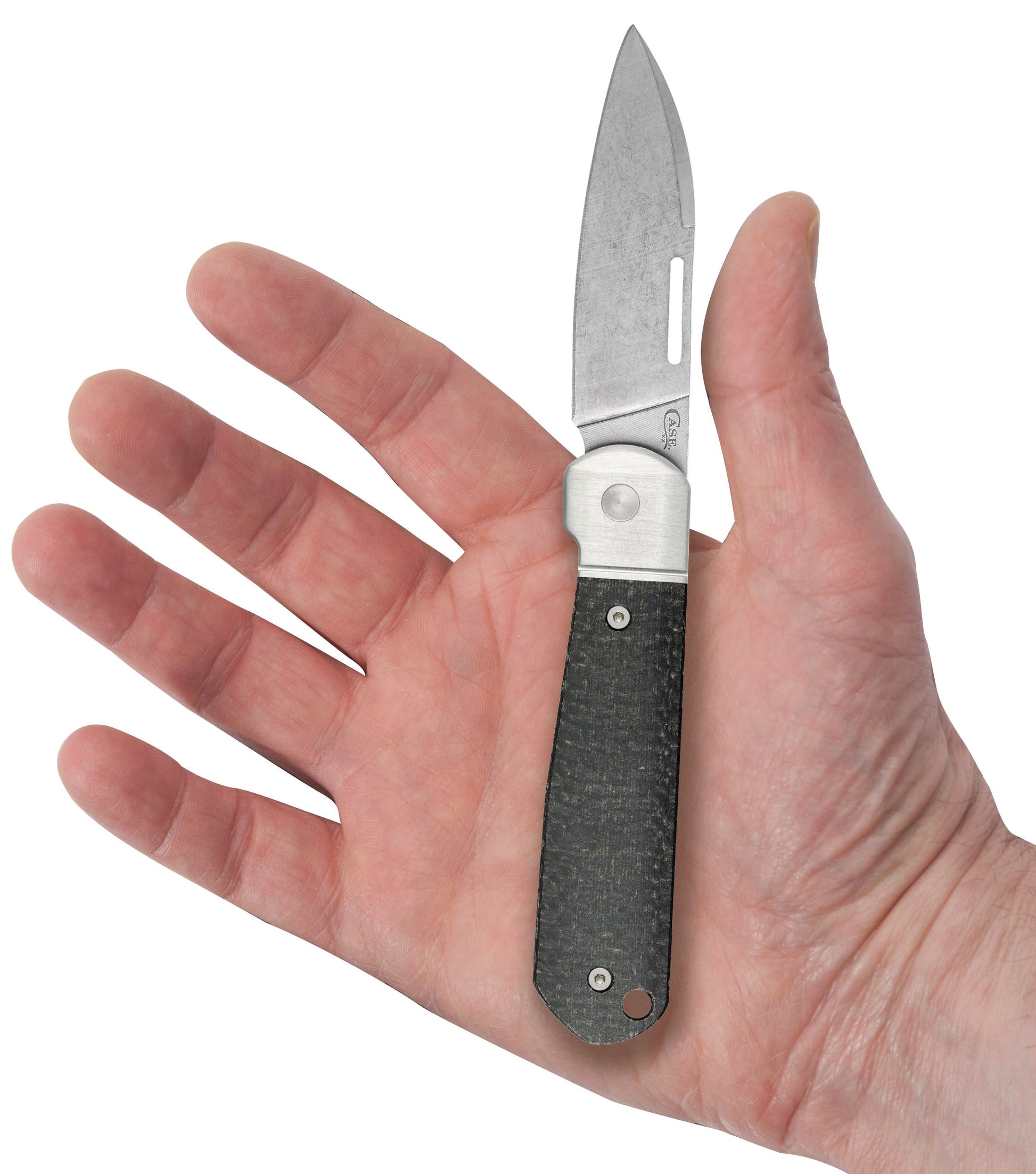Case Knives Smooth Black Burlap Micarta® Highbanks® Knife