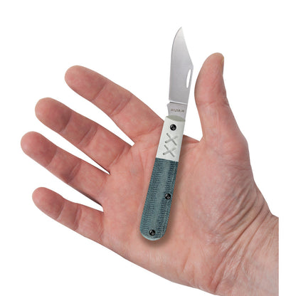 Case Knives Crossroads™ Blue Denim Canvas Laminate w/ White G-10 XR Barlow