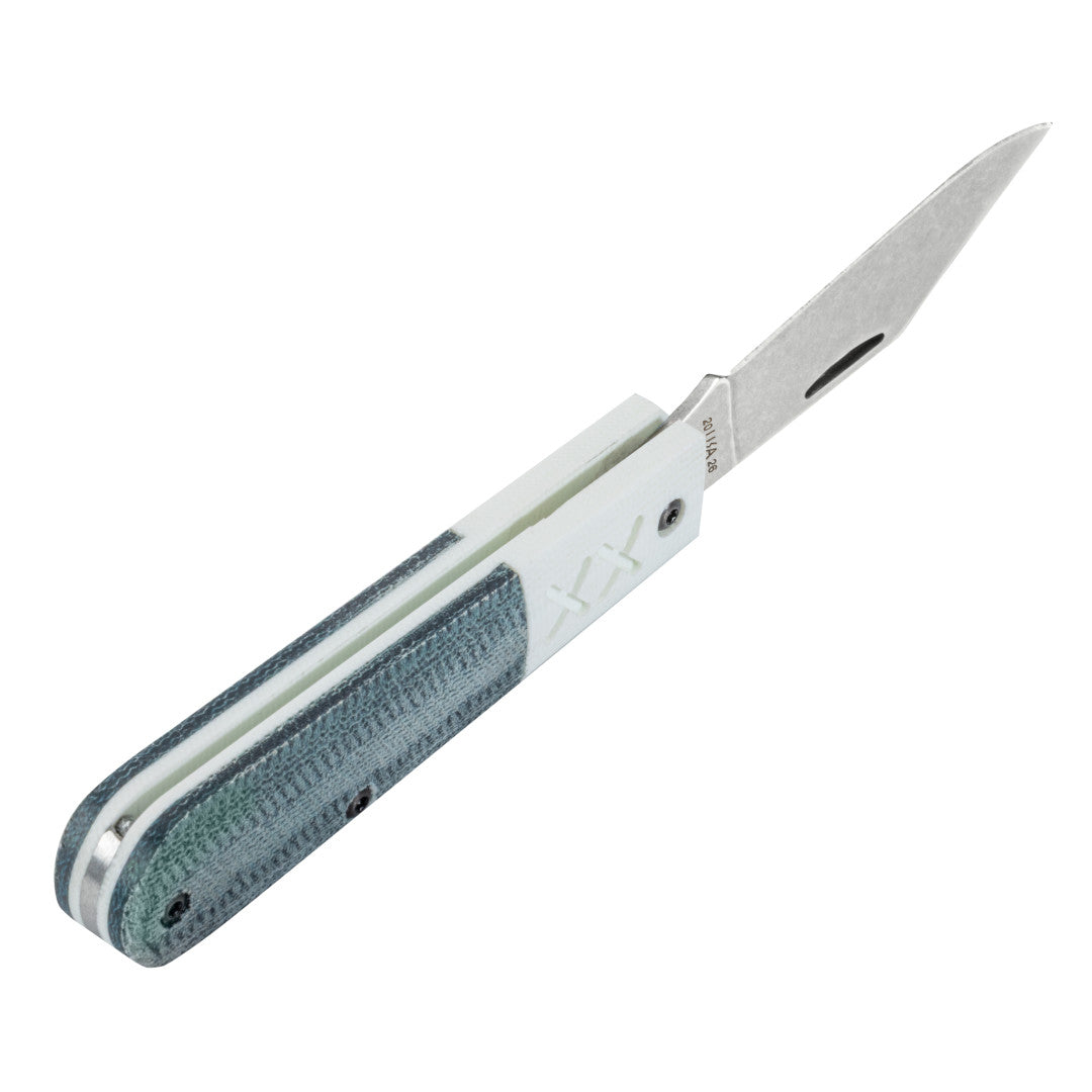 Case Knives Crossroads™ Blue Denim Canvas Laminate w/ White G-10 XR Barlow