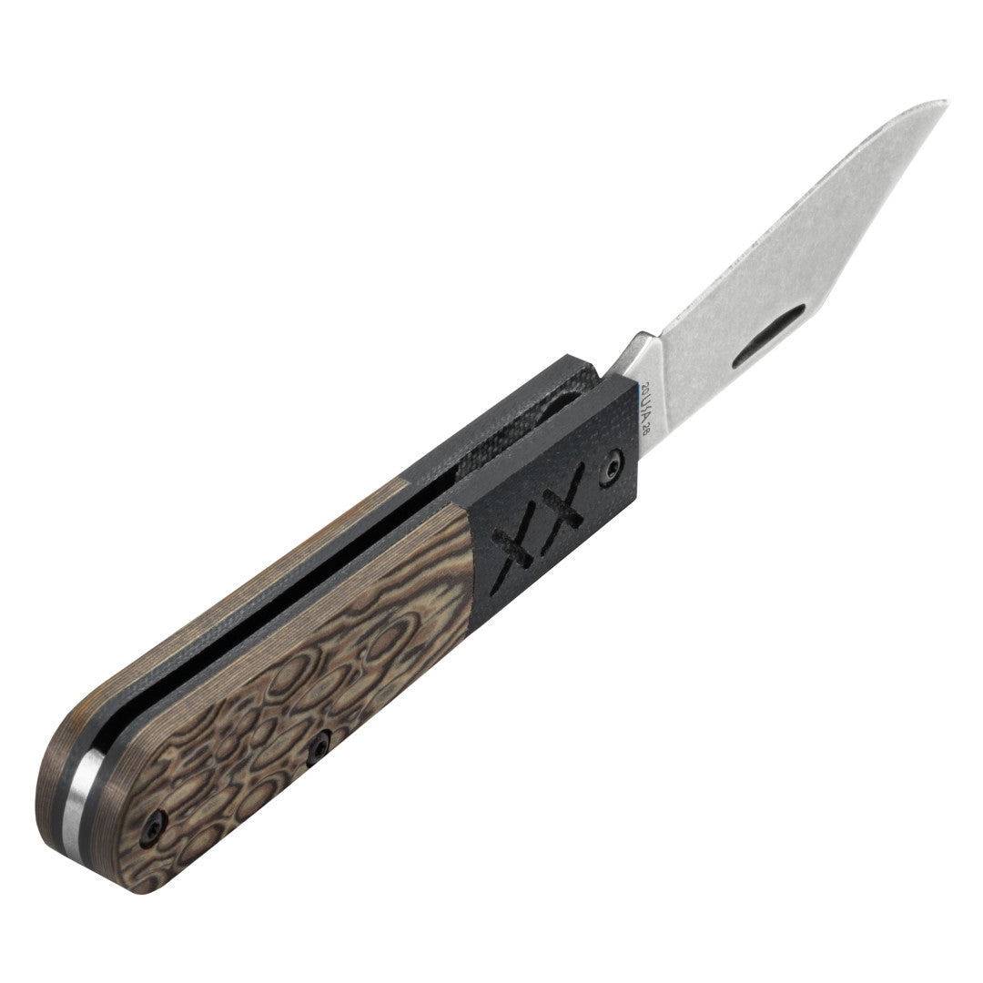 Case Knives Crossroads™ Fossil Jig Luna Richlite® w/Black G-10 XR Barlow