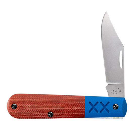 Case Knives Crossroads™ Smooth Orange Canvas Laminate with Blue G-10 XR Barlow