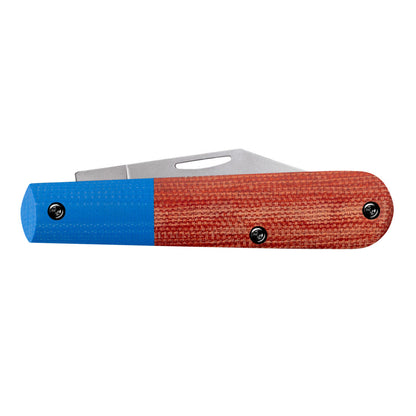 Case Knives Crossroads™ Smooth Orange Canvas Laminate with Blue G-10 XR Barlow