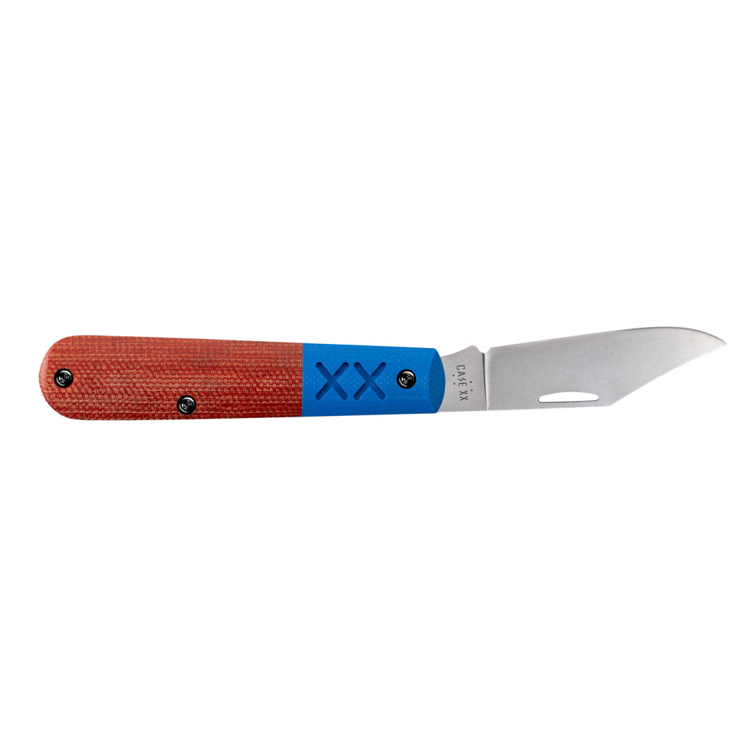 Case Knives Crossroads™ Smooth Orange Canvas Laminate with Blue G-10 XR Barlow