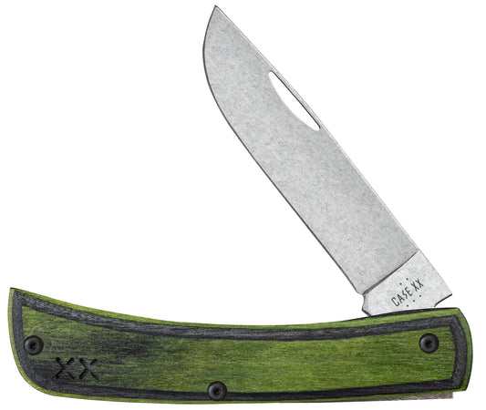 Case Knives Crossroads™ Smooth Dymalux® Wood Green Hornet XR Sod Buster® Jr