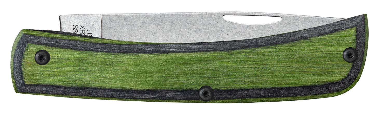 Case Knives Crossroads™ Smooth Dymalux® Wood Green Hornet XR Sod Buster® Jr