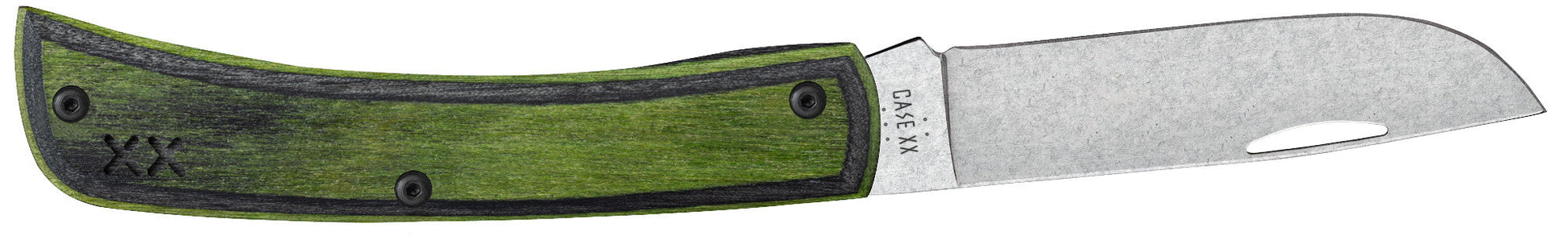 Case Knives Crossroads™ Smooth Dymalux® Wood Green Hornet XR Sod Buster® Jr
