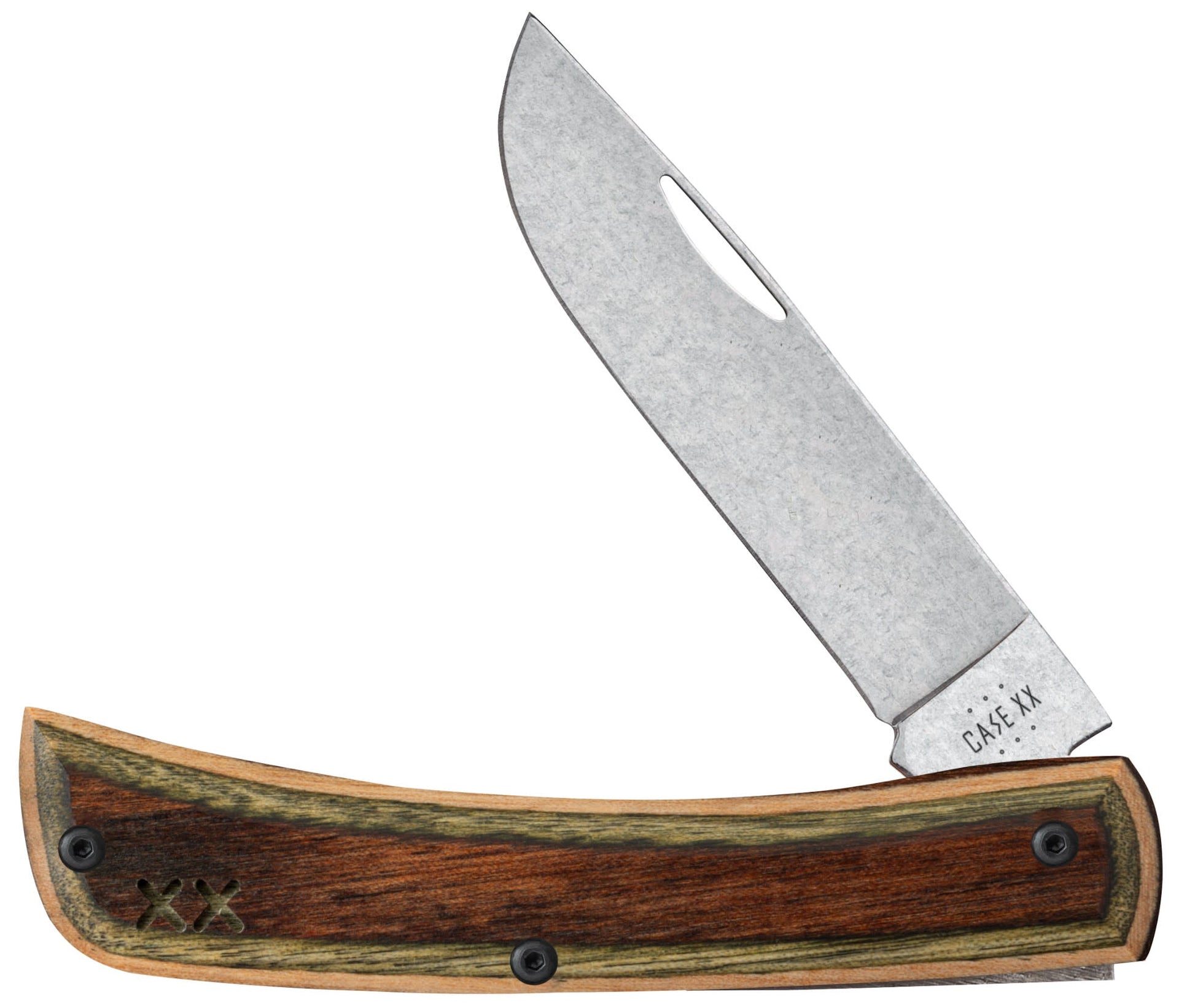 Case Knives Crossroads™ Smooth Camo Supreme DymaLux® Wood XR Sod Buster® Jr
