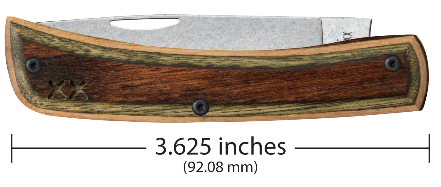 Case Knives Crossroads™ Smooth Camo Supreme DymaLux® Wood XR Sod Buster® Jr