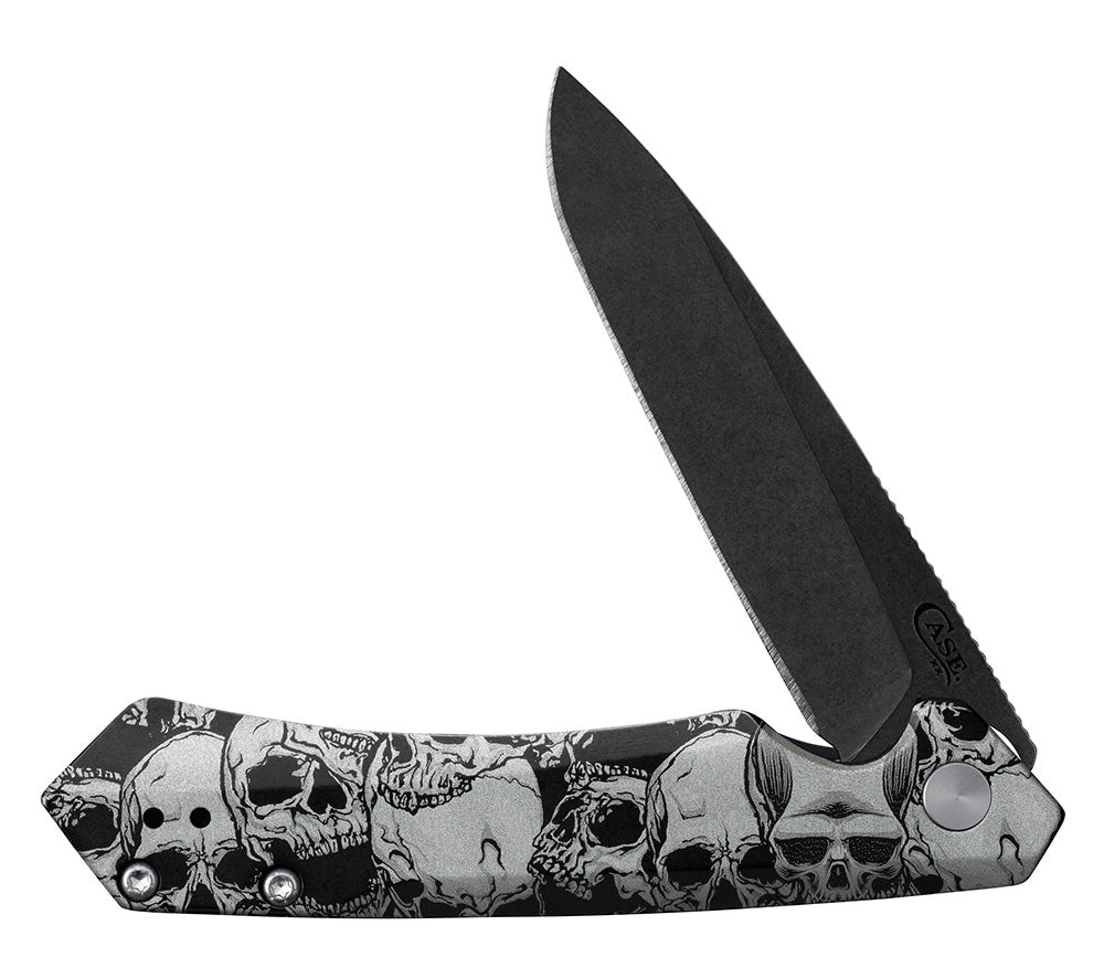 Case Knives Embellished Black Anodized Aluminum Kinzua® with DLC Spear Blade