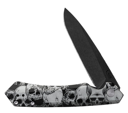 Case Knives Embellished Black Anodized Aluminum Kinzua® with DLC Spear Blade