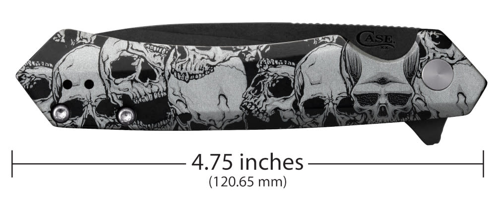 Case Knives Embellished Black Anodized Aluminum Kinzua® with DLC Spear Blade