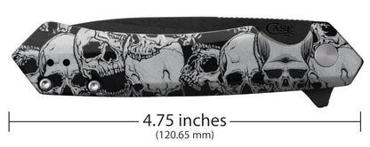 Case Knives Embellished Black Anodized Aluminum Kinzua® with DLC Spear Blade