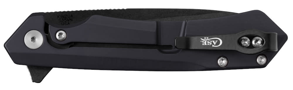 Case Knives Embellished Black Anodized Aluminum Kinzua® with DLC Spear Blade