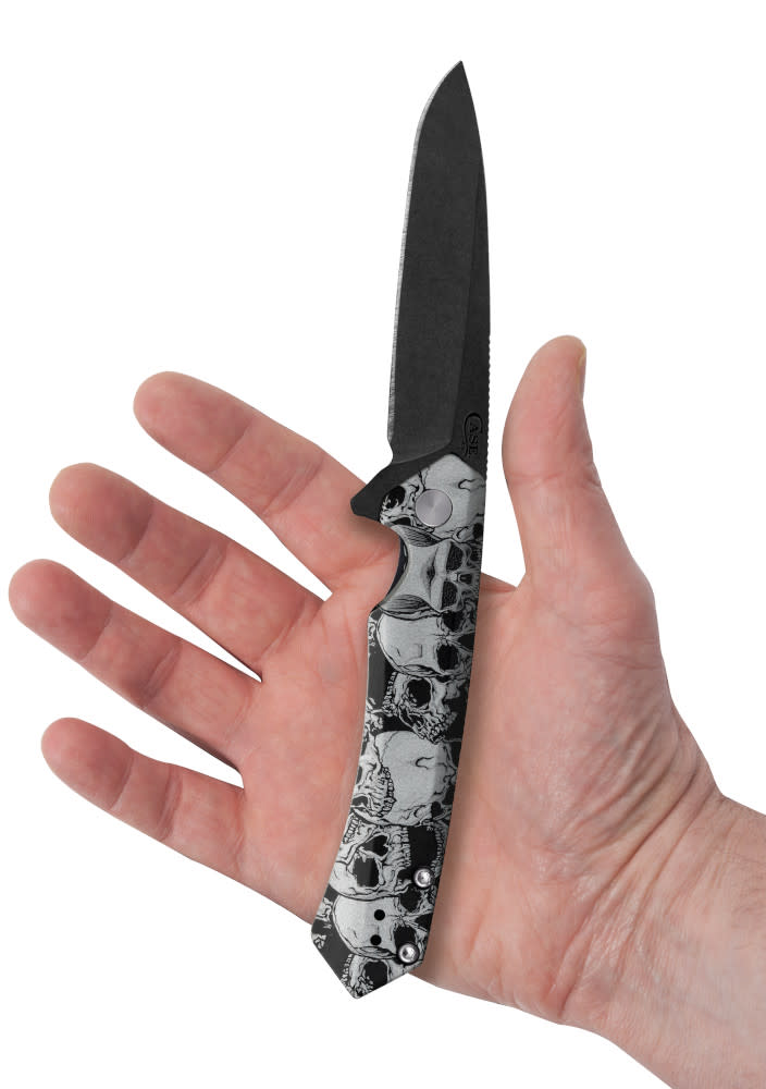 Case Knives Embellished Black Anodized Aluminum Kinzua® with DLC Spear Blade