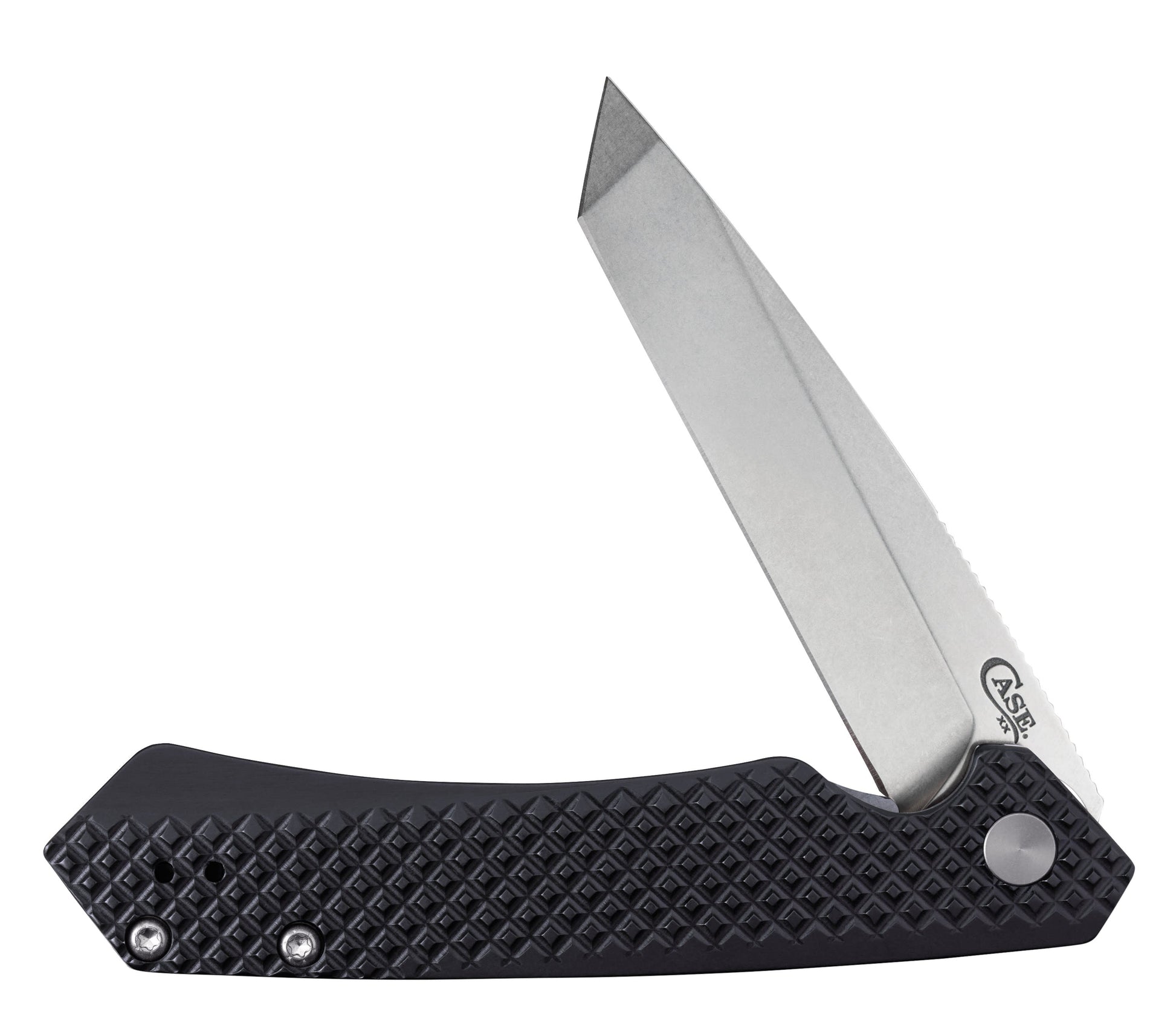 Case Knives Embellished Black Anodized Aluminum Kinzua® with Tanto Blade