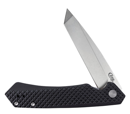 Case Knives Embellished Black Anodized Aluminum Kinzua® with Tanto Blade