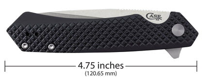Case Knives Embellished Black Anodized Aluminum Kinzua® with Tanto Blade