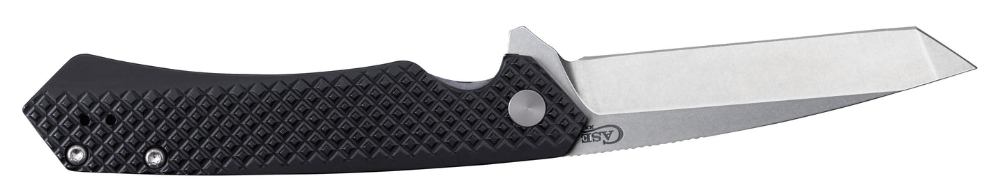 Case Knives Embellished Black Anodized Aluminum Kinzua® with Tanto Blade