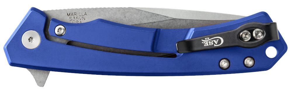 Case Knives Blue Anodized Aluminum G10 Marilla® Knife