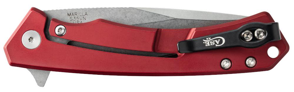 Case Knives Red Anodized Aluminum G-10 Marilla® Knife