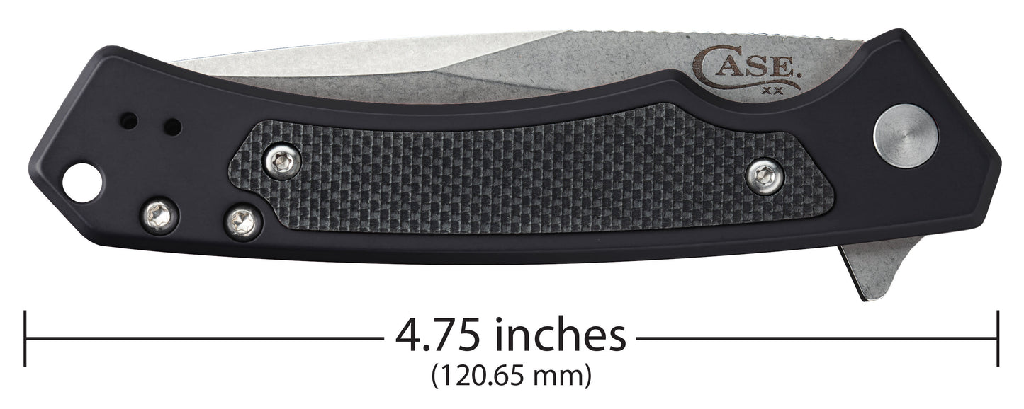 Case Knives Black Anodized Aluminum G-10 Marilla® Knife with CPM20-CV Blade