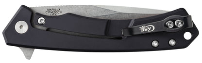 Case Knives Black Anodized Aluminum G-10 Marilla® Knife with CPM20-CV Blade