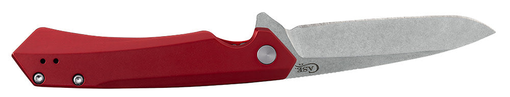 Case Knives Case ® | Red Anodized Aluminum Kinzua® with Spear Blade Knife