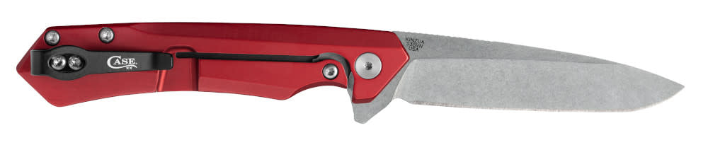 Case Knives Case ® | Red Anodized Aluminum Kinzua® with Spear Blade Knife
