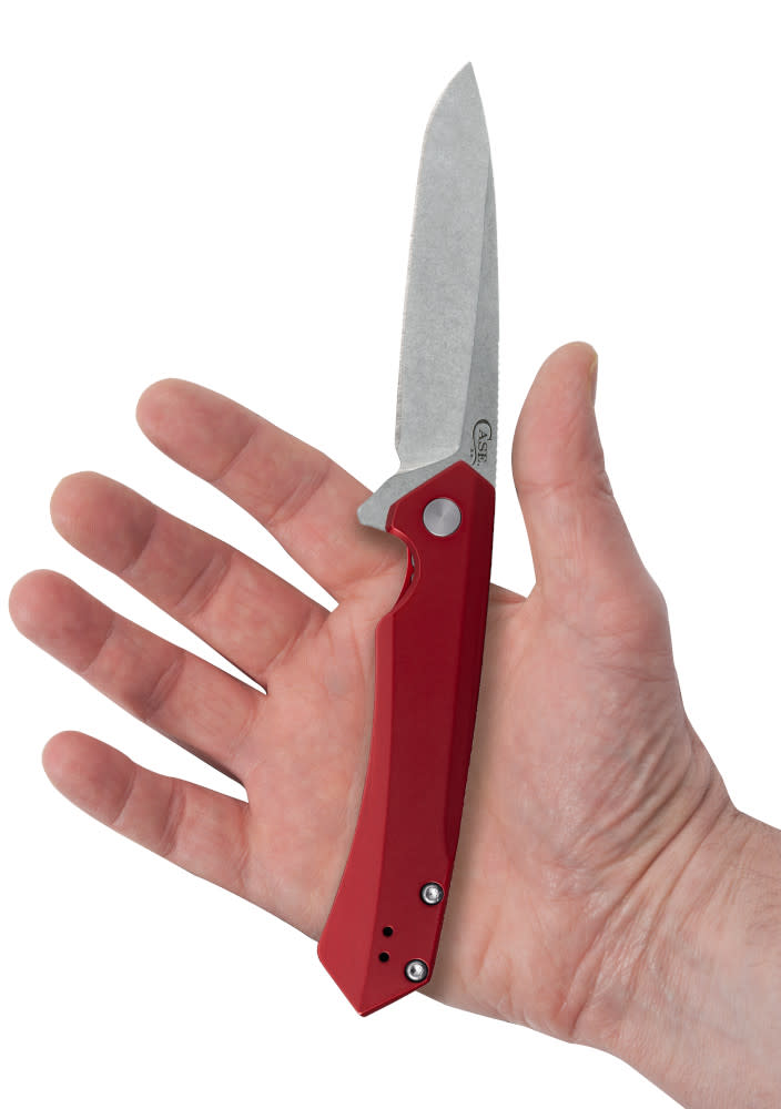 Case Knives Case ® | Red Anodized Aluminum Kinzua® with Spear Blade Knife