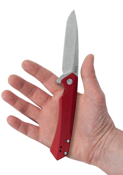 Case Knives Case ® | Red Anodized Aluminum Kinzua® with Spear Blade Knife
