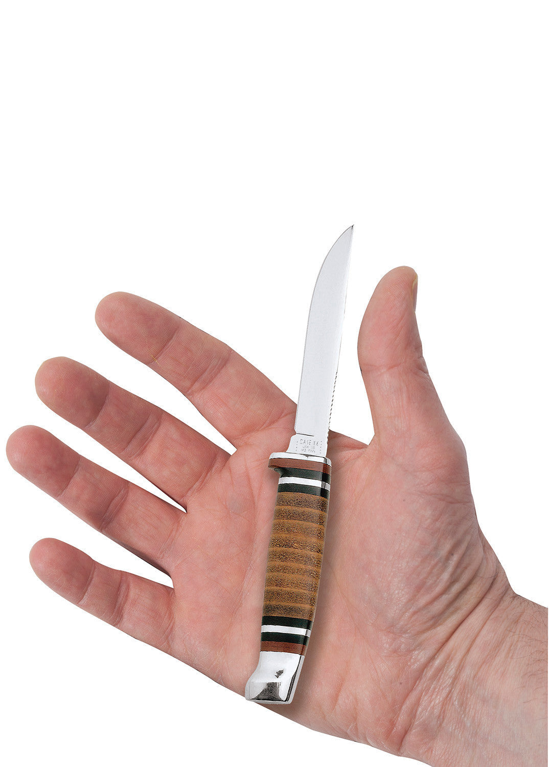 Case Knives Leather Mini FINN Hunter Knife with Leather Sheath