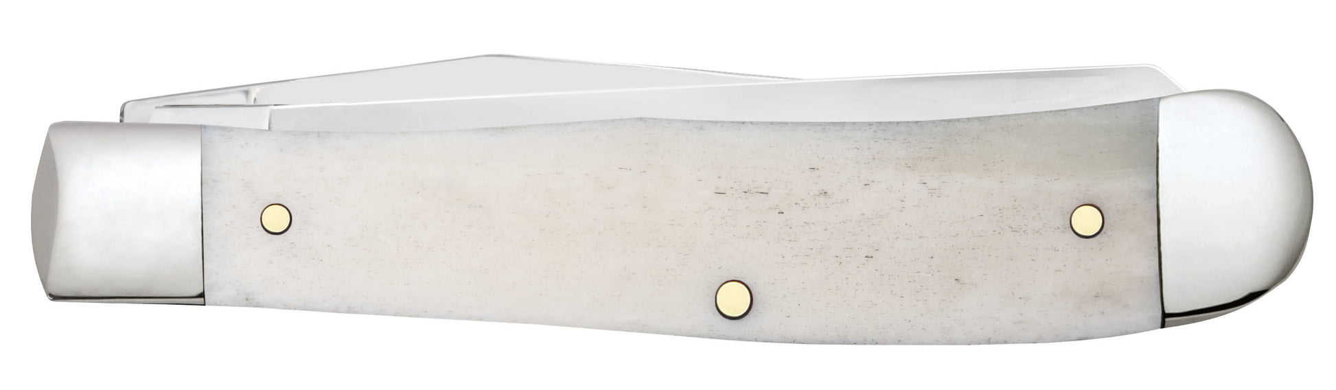 Case Knives Sportsman Series Turkey Embellished Smooth Natural Bone Trapper Knife
