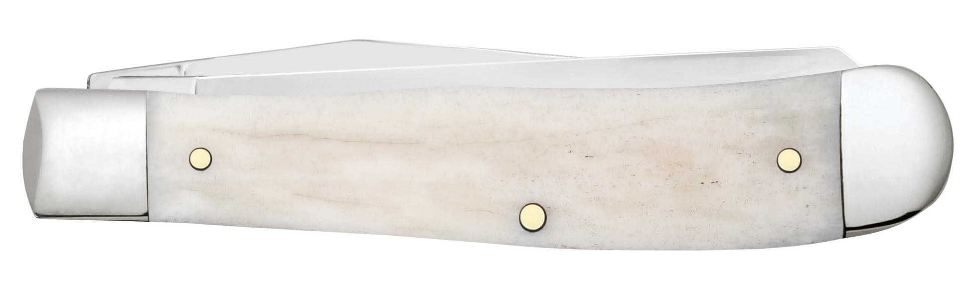 Case Knives Sportsman Series Hunter Embellished Smooth Natural Bone Trapper Knife