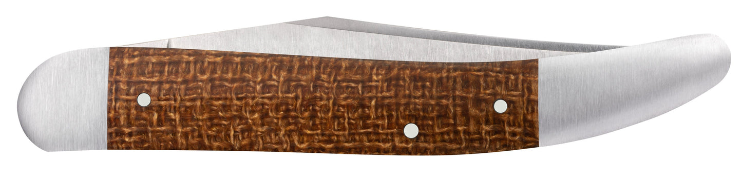 Case Knives Tony Bose Smooth Natural Burlap Micarta® Old Dog