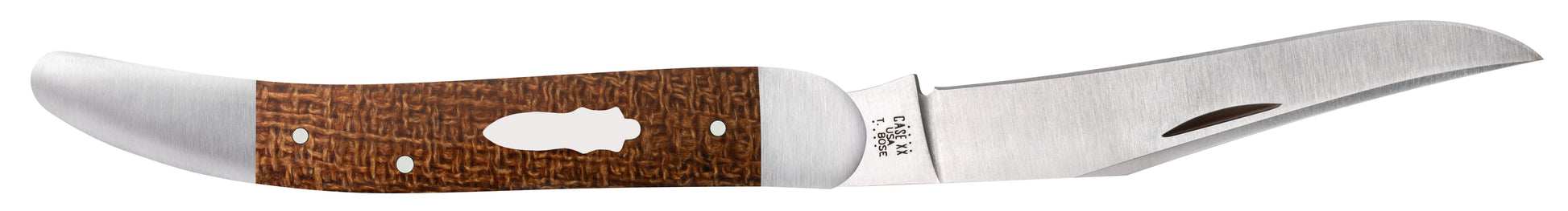 Case Knives Tony Bose Smooth Natural Burlap Micarta® Old Dog