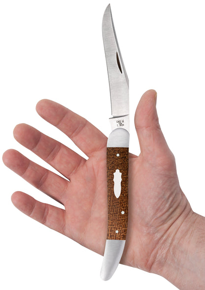 Case Knives Tony Bose Smooth Natural Burlap Micarta® Old Dog