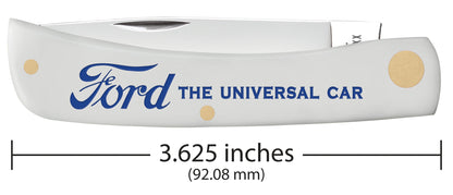 Case Knives Ford Smooth White Synthetic Sod Buster® Jr
