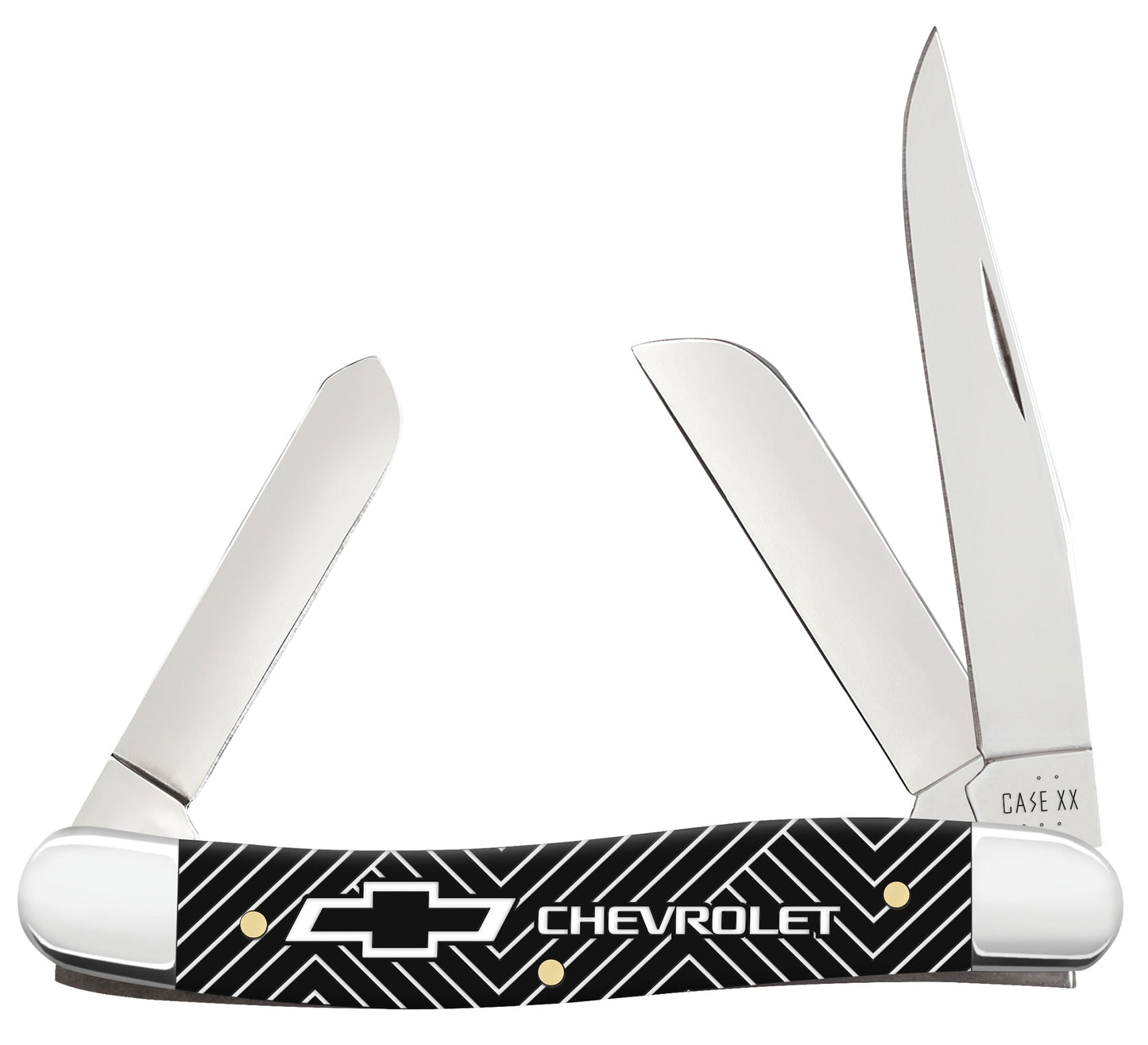 Case Knives Chevrolet® Embellished Smooth Black Synthetic Medium Stockman