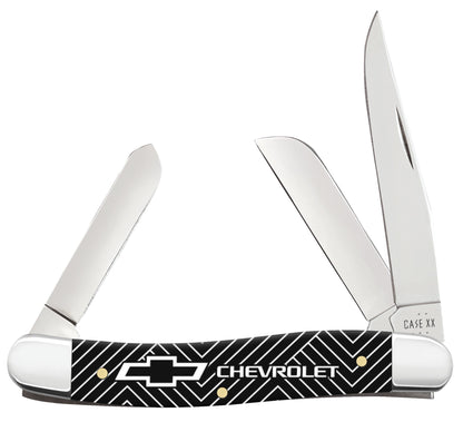 Case Knives Chevrolet® Embellished Smooth Black Synthetic Medium Stockman