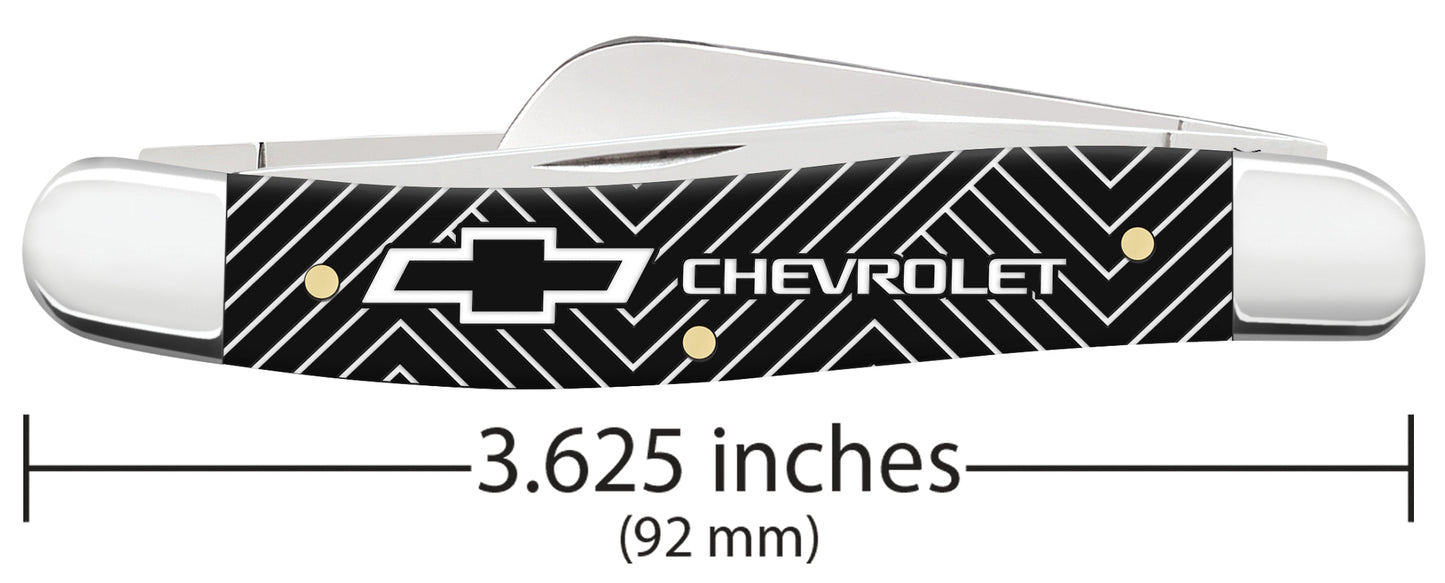 Case Knives Chevrolet® Embellished Smooth Black Synthetic Medium Stockman
