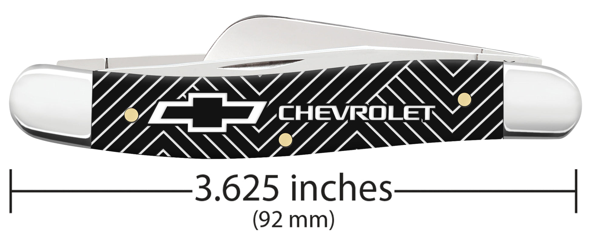 Case Knives Chevrolet® Embellished Smooth Black Synthetic Medium Stockman