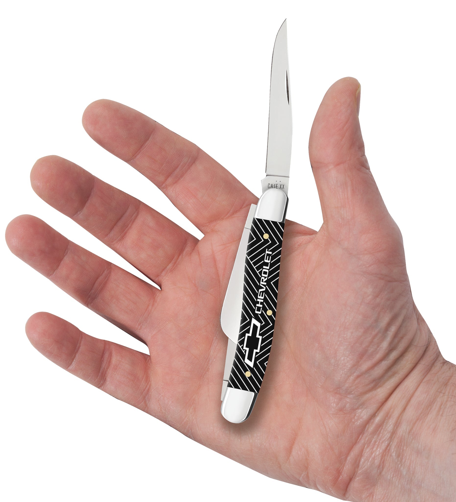 Case Knives Chevrolet® Embellished Smooth Black Synthetic Medium Stockman