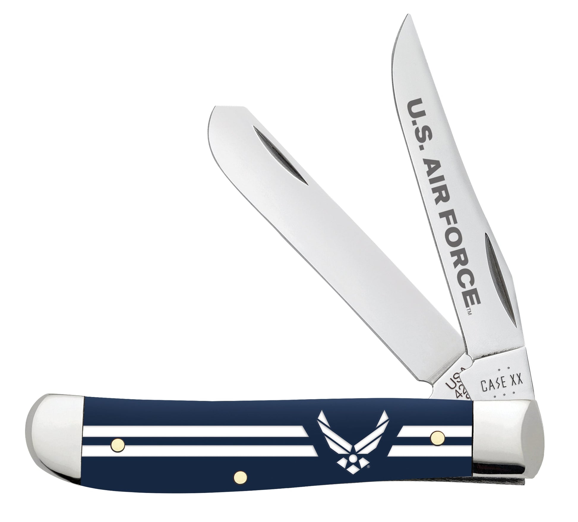 Case Knives U.S. Air Force™ Embellished Smooth Navy Blue Synthetic Mini Trapper