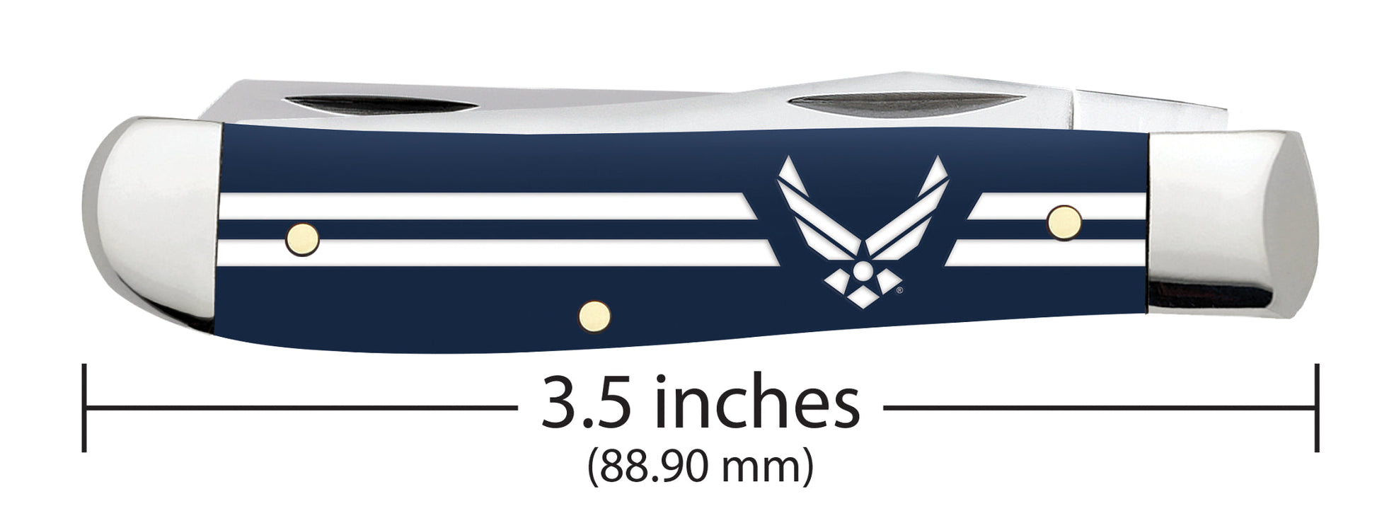Case Knives U.S. Air Force™ Embellished Smooth Navy Blue Synthetic Mini Trapper